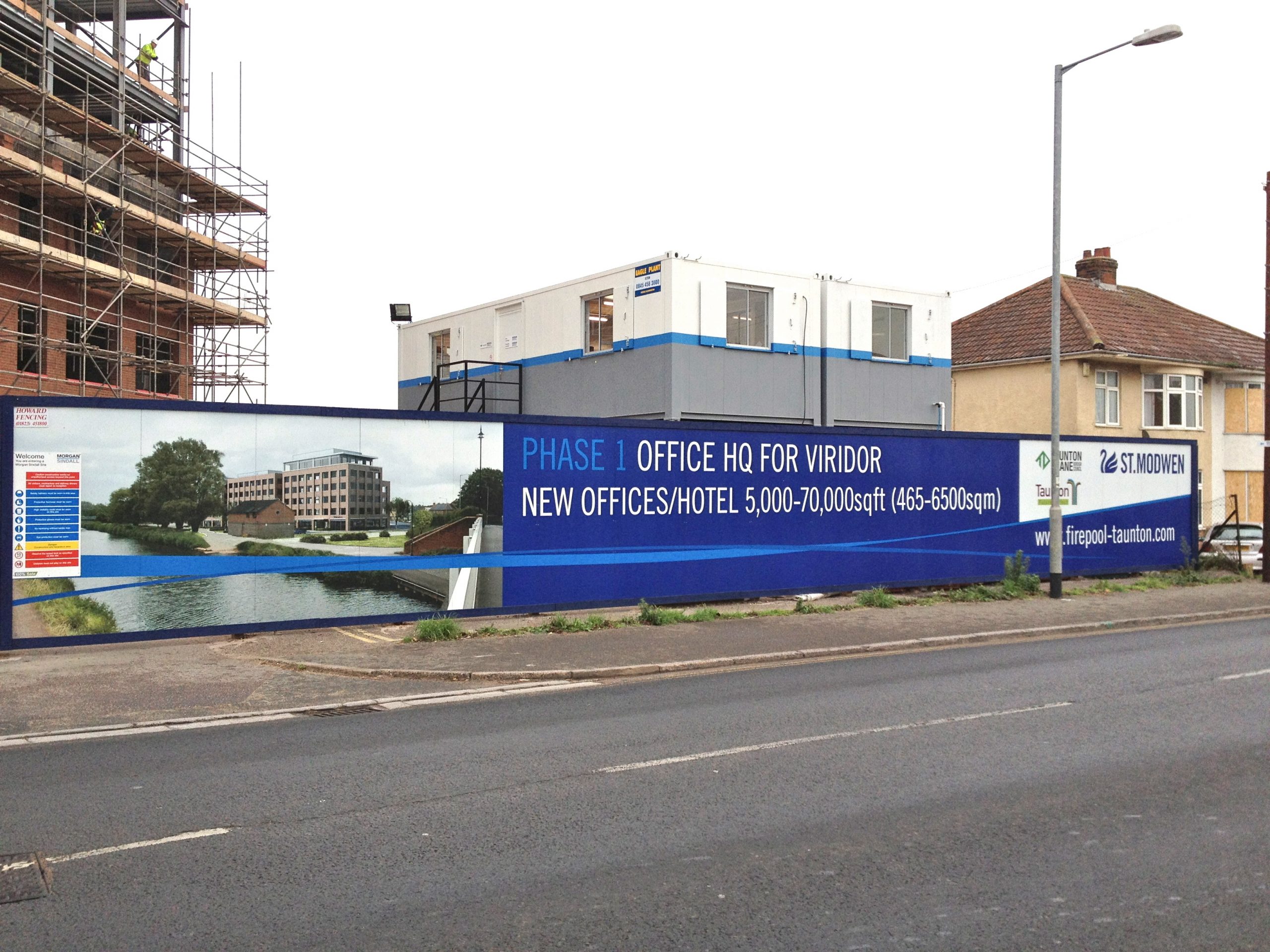 Unite Manchester Hoarding Installation 40m hoarding for Unite Student Housing Manchester